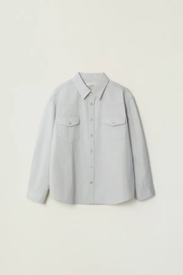 BAYLOR SNAP BUTTON SHIRT_SKYBLUE