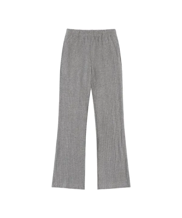 P3297 와플 텍스처드 팬츠_Melange gray