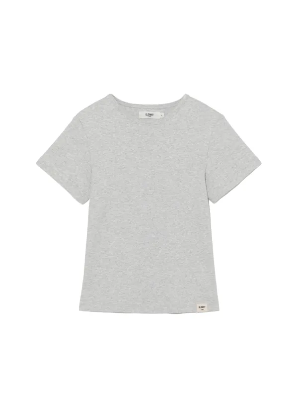 G BABY TEE (LONG VERSION) (MELANGE GRAY)