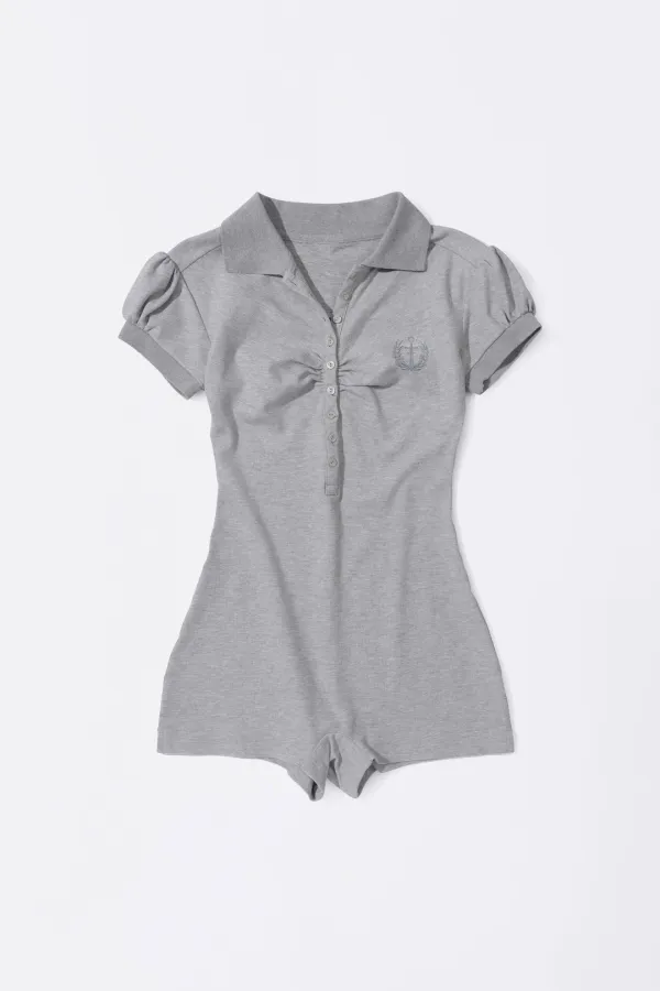 PK Classic Romper Melange Gray