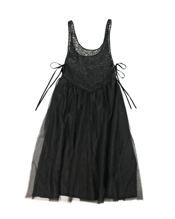 flétta 144 Perles Dress_Black