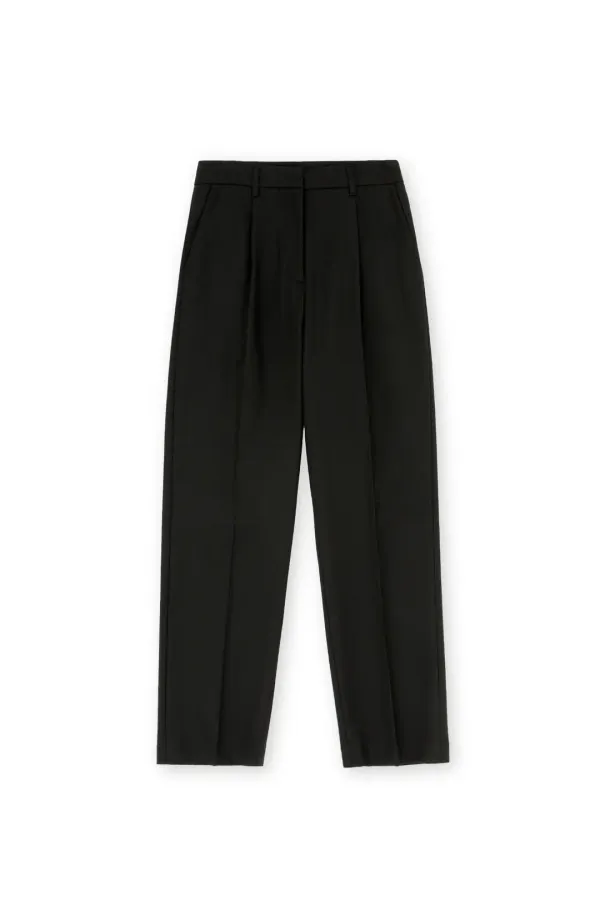 W One Tuck Pants, Black