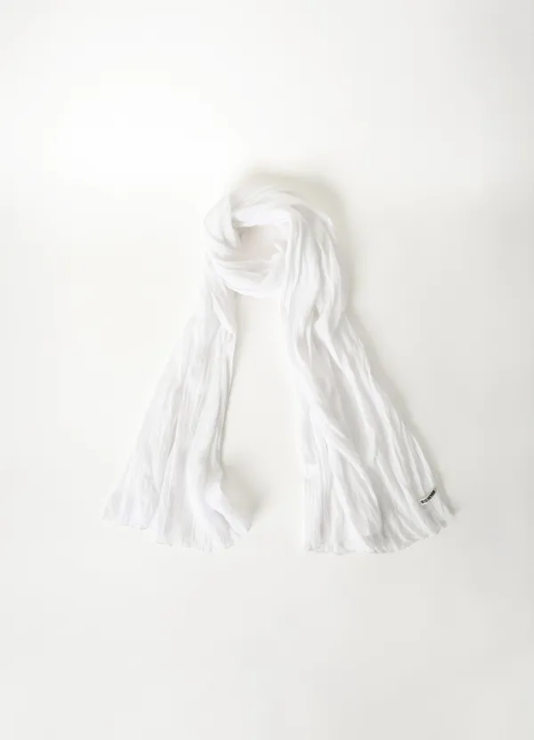 Sheer Cotton Scarf - Off White