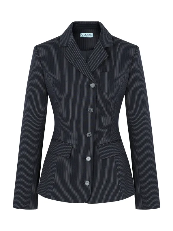 Joe Striped Set-Up Jacket In Navy