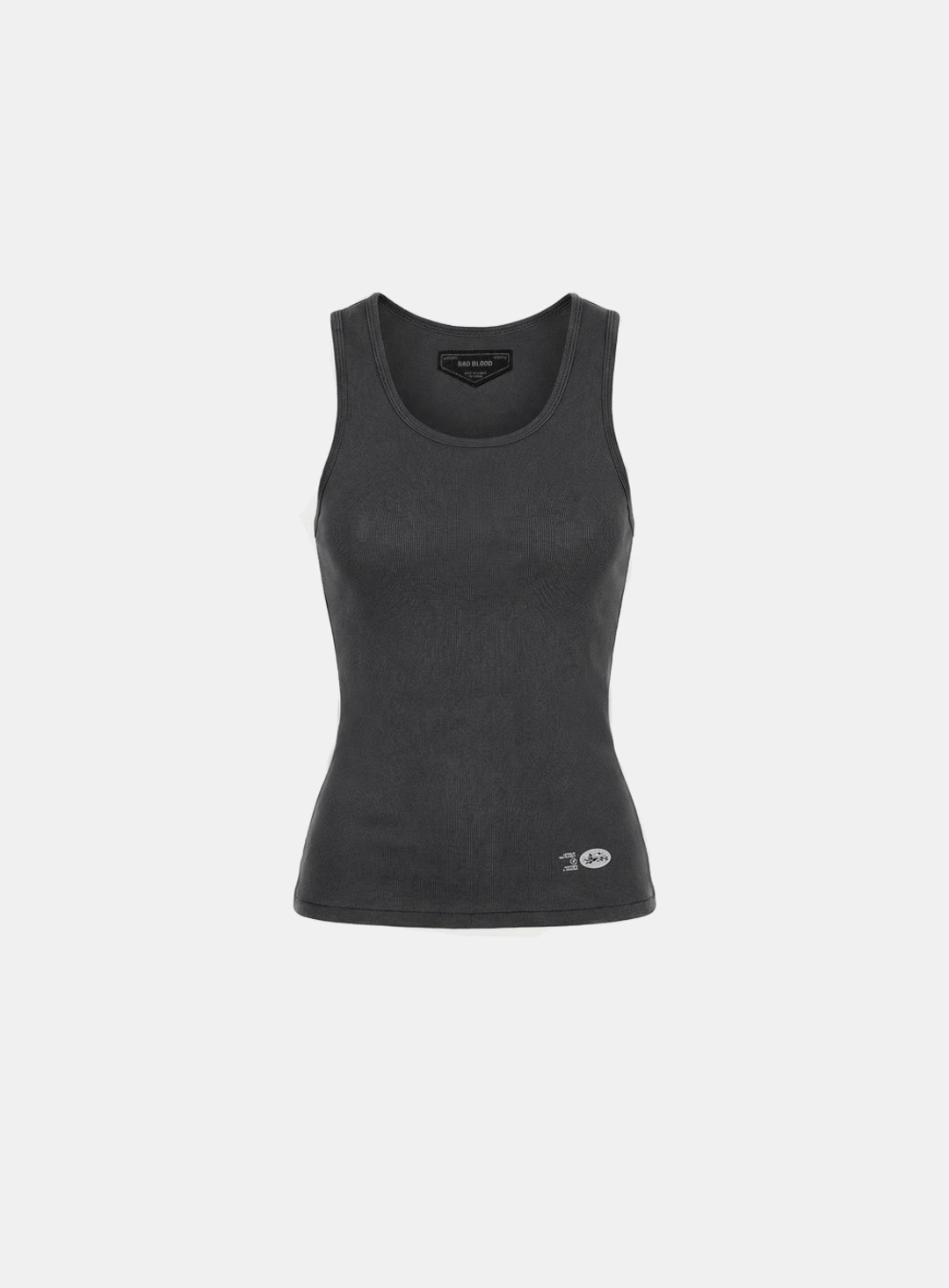배드블러드 [w-tnk26-013] BS Cotton Jersey Classic Tank - Charcoal 상품 이미지 1