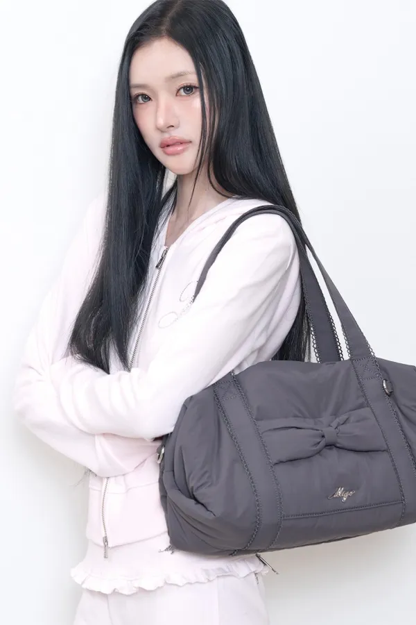 [10/28 예약발송] 코지 보우 더플백 차콜