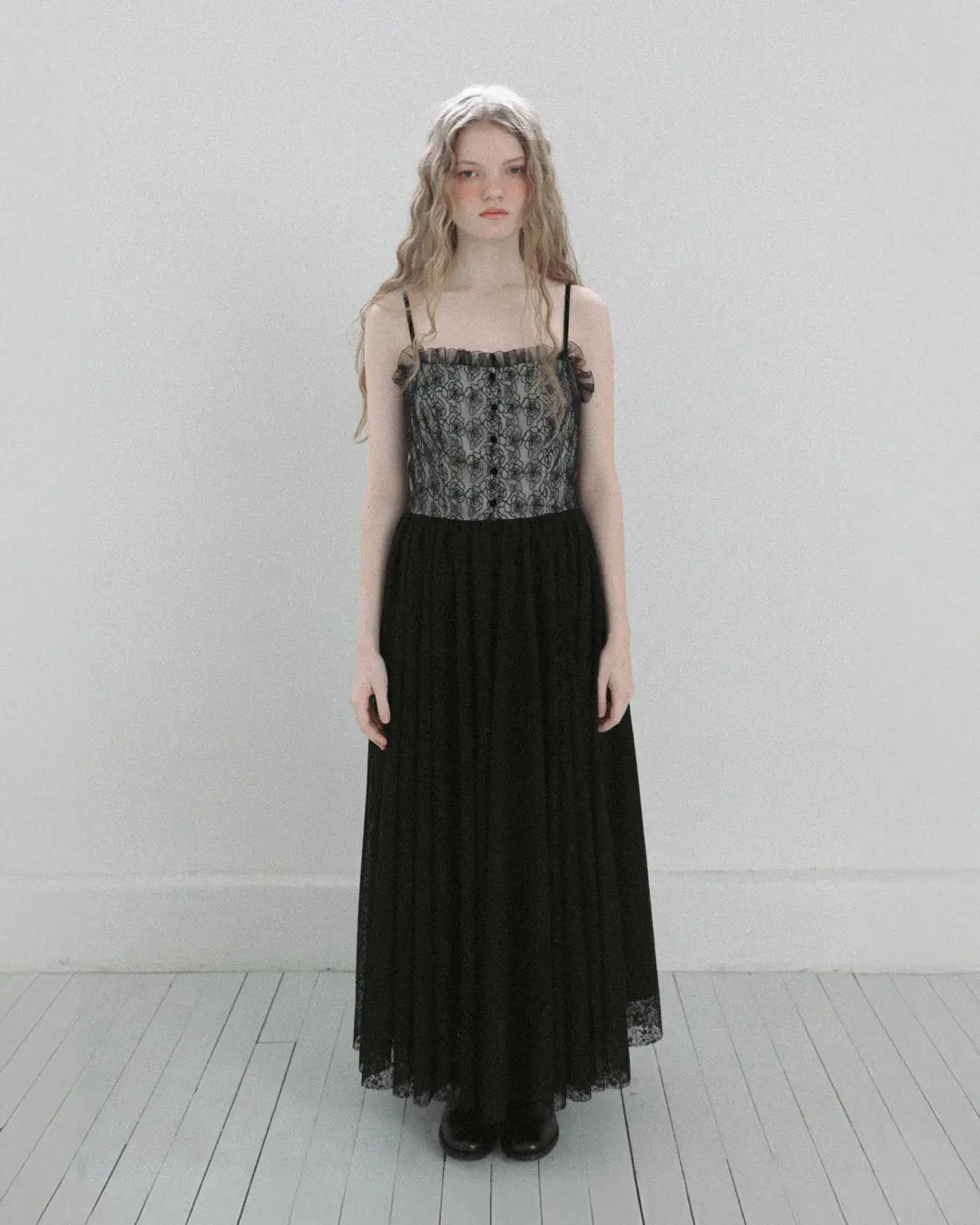 플레따 flétta 103 Rose Lace Dress_Black 상품 이미지 1