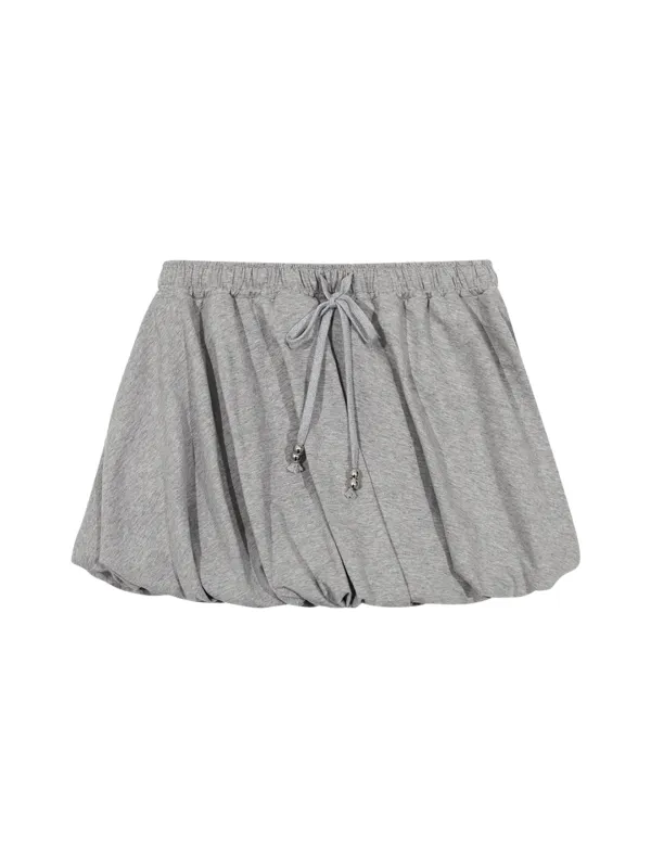 OBLIQUE BALLOON SKIRT (MELANGE)