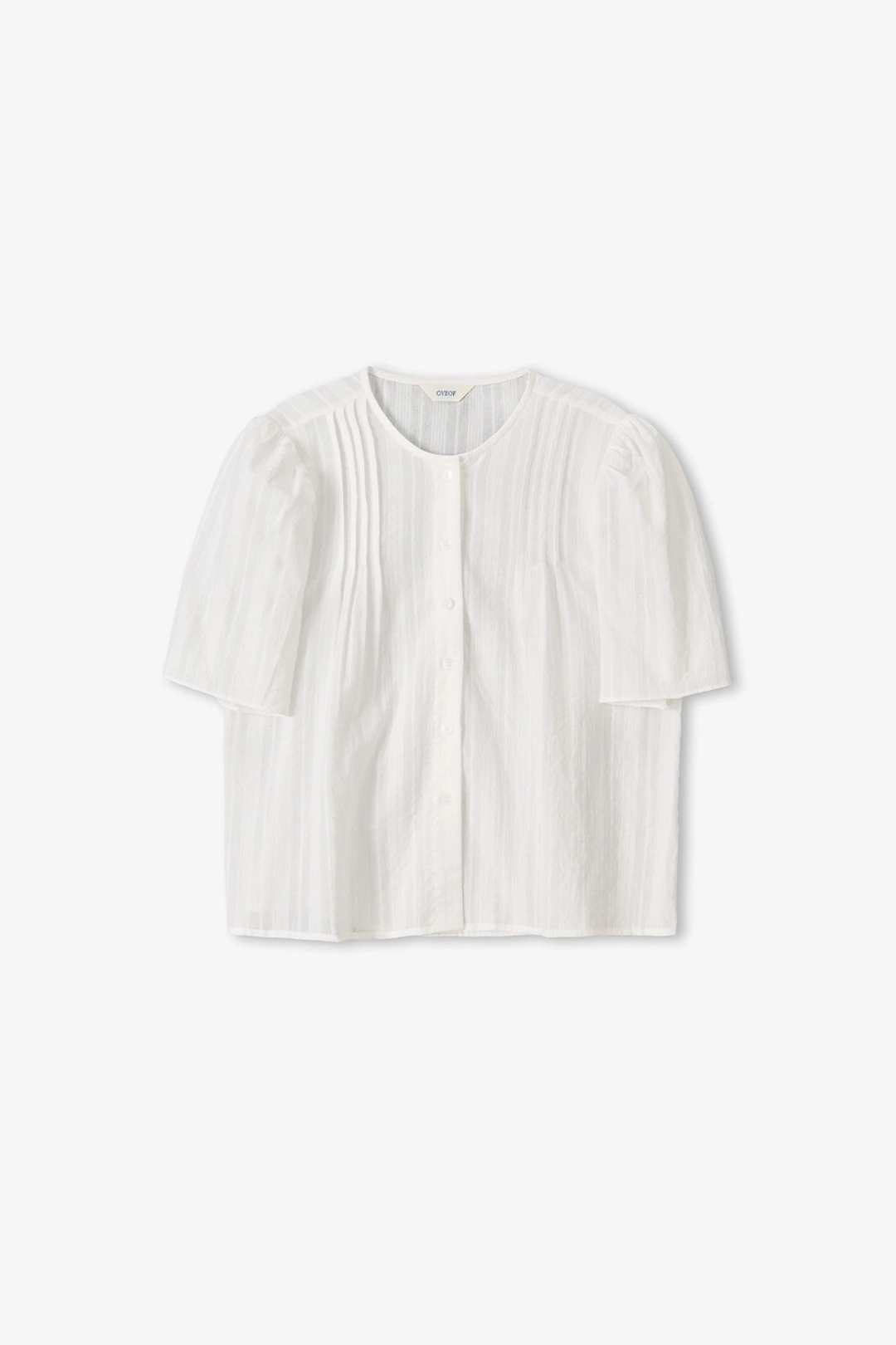 오브오브 [5차] Margaret Pintuck Blouse_White 상품 이미지 2