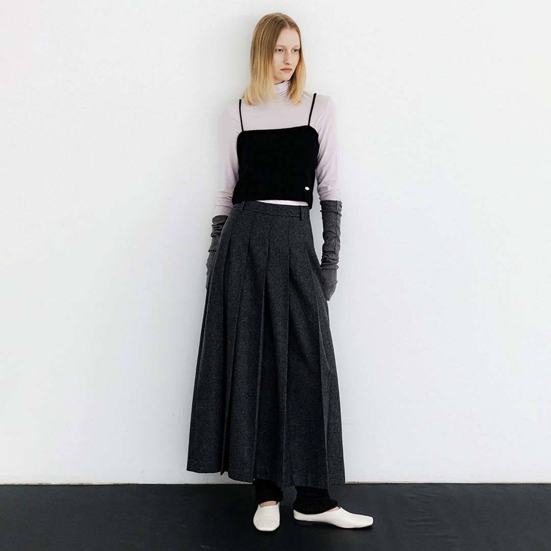 아뜰리에 나인 (SK-5062)PLEATS MAXI SKIRT 상품 이미지 2