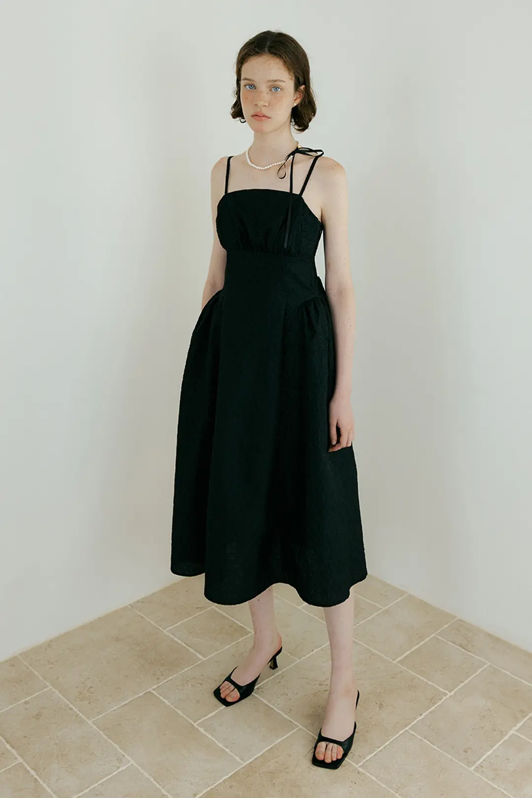 루시르주 Floral Jacquard One-piece (black) 상품 이미지 2