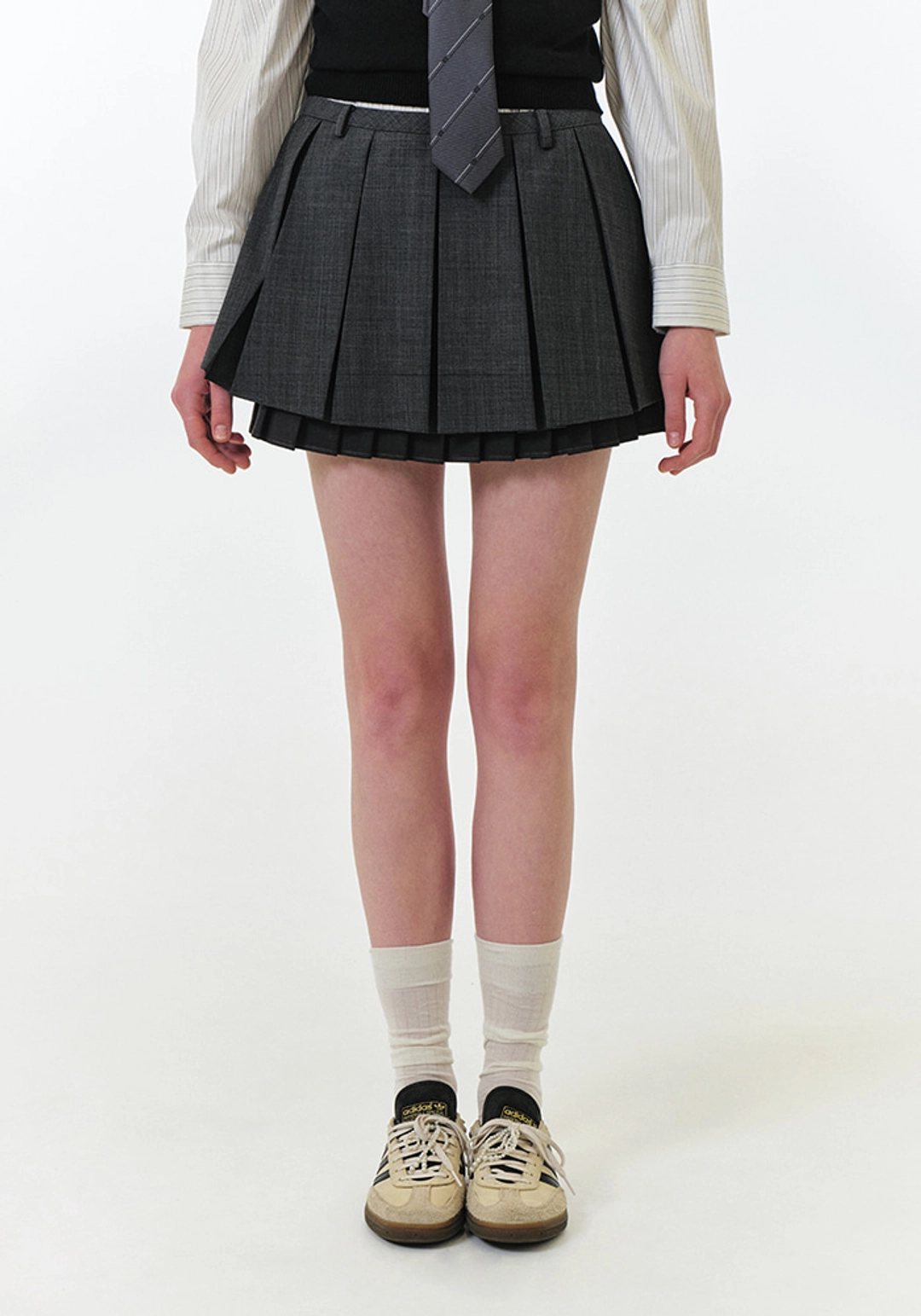 그로브 FAE SOLID PLEATS SKIRT 상품 이미지 2