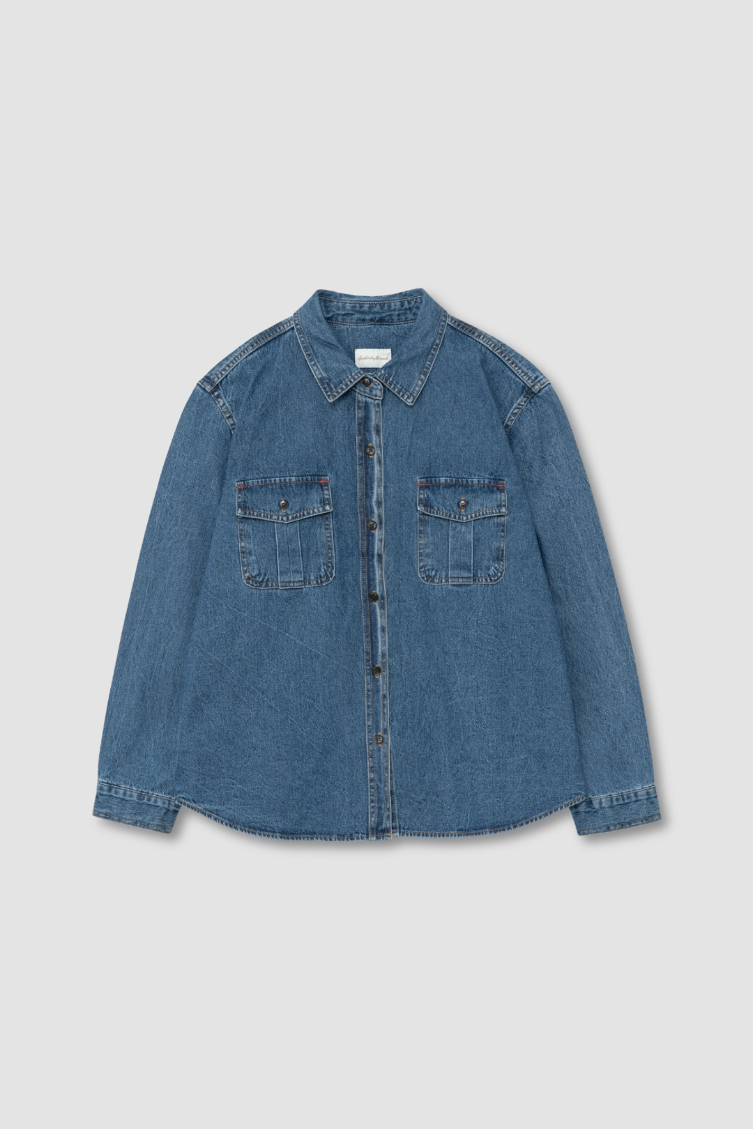 쏘딩키브레드 Jennet cotton denim shirt 상품 이미지 1