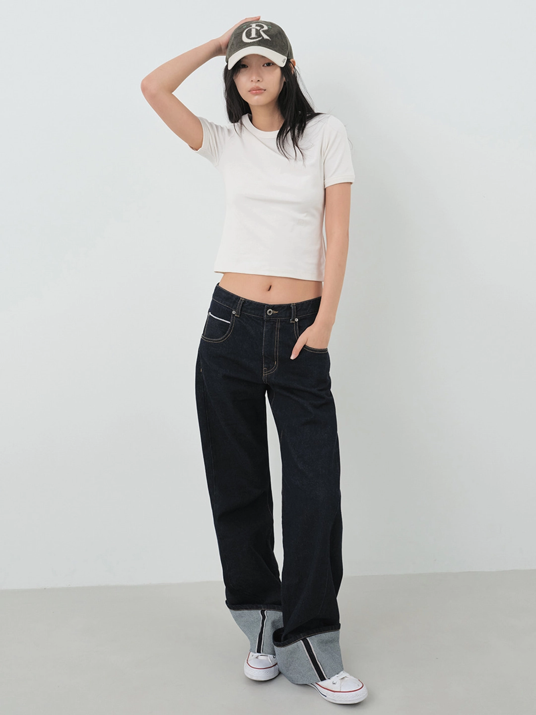 시티브리즈 셀비지 턴업 데님 팬츠_INDIGO 상품 이미지 2