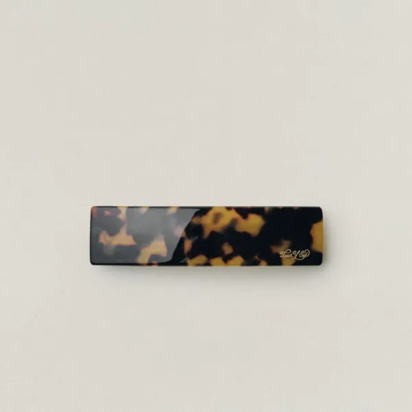 BARRETTE CARRÉE LARGE LEOPARD