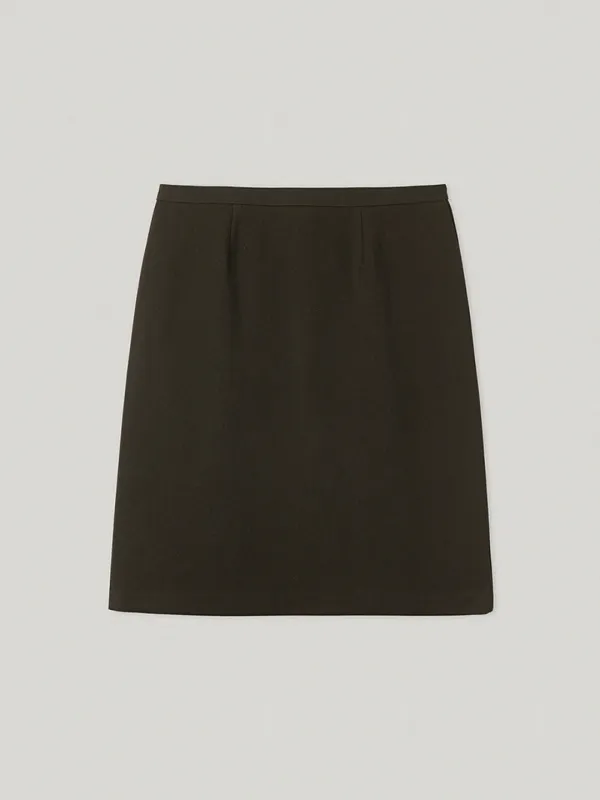 Mors Wool Skirt Brown - Smoothmood