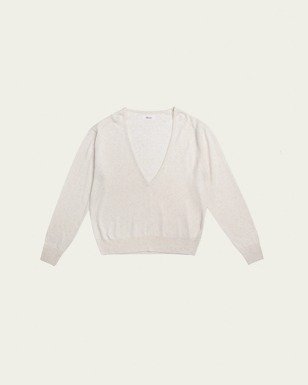 리본빛 (9차) Kind Paper V-neck Knit - Ivory 상품 이미지 1