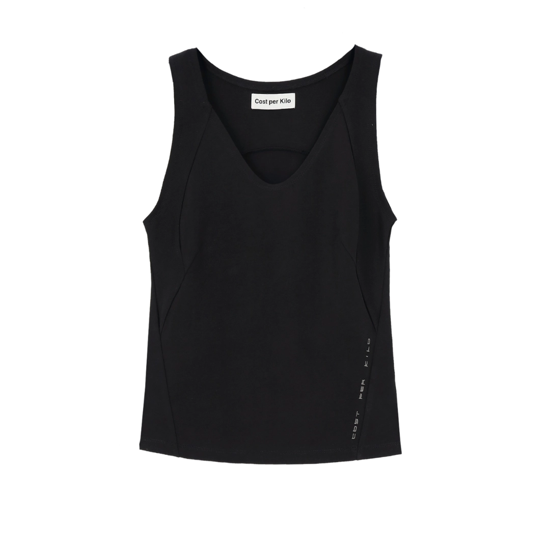 코스트퍼킬로 STRETCH TANK TOP BLACK 상품 이미지 1