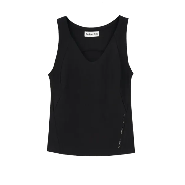 STRETCH TANK TOP BLACK