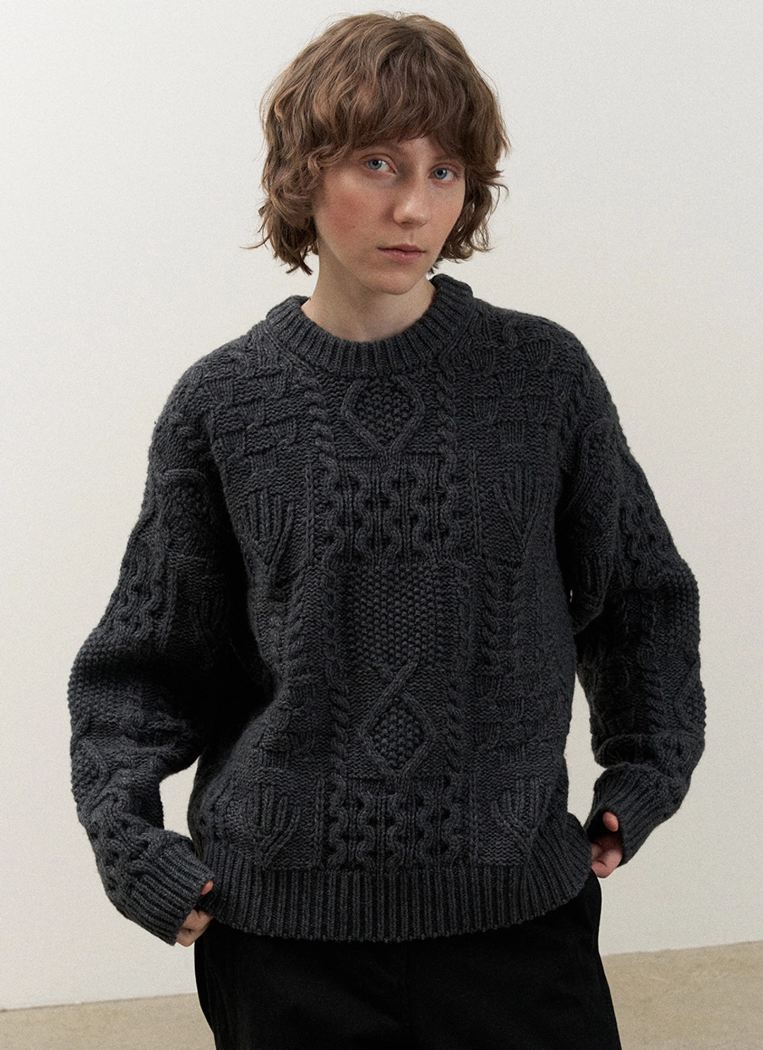 르닐 Haddley Knit (Charcoal) 상품 이미지 2