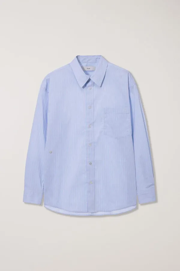 UNISEX OVERSIZED STRIPED SHIRT SKYBLUE STRIPE_UDSH5A104B2