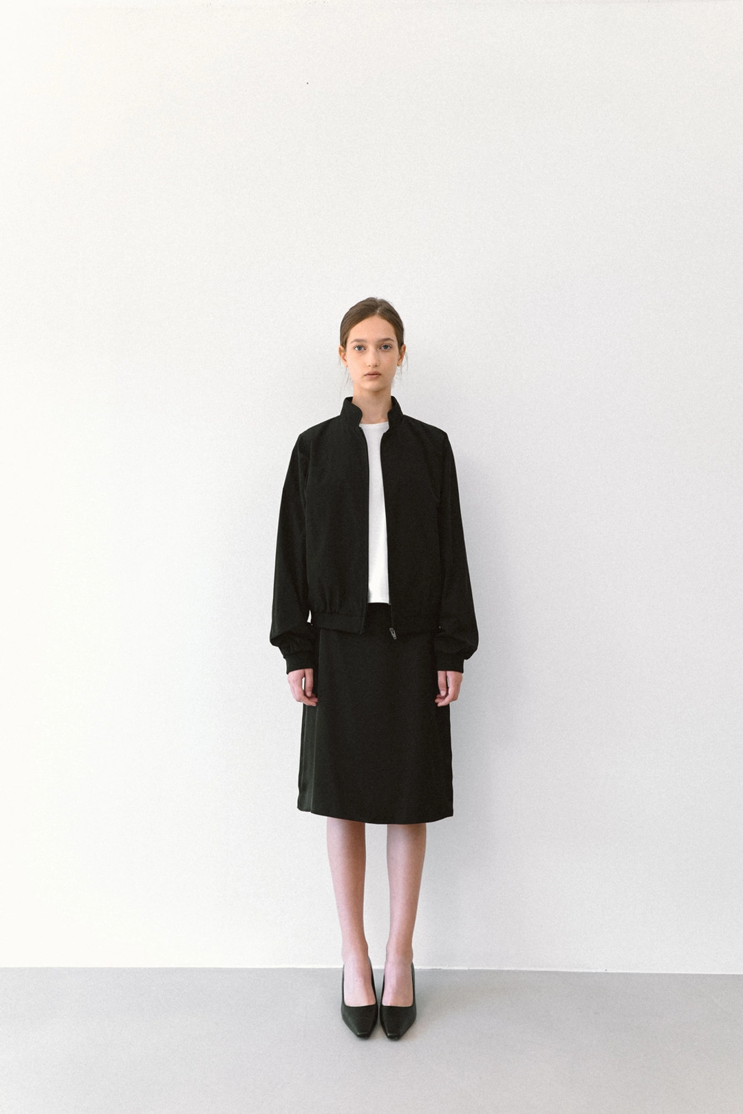 아워인 SHIRRING BLOUSON JACKET [ BLACK ] 상품 이미지 2