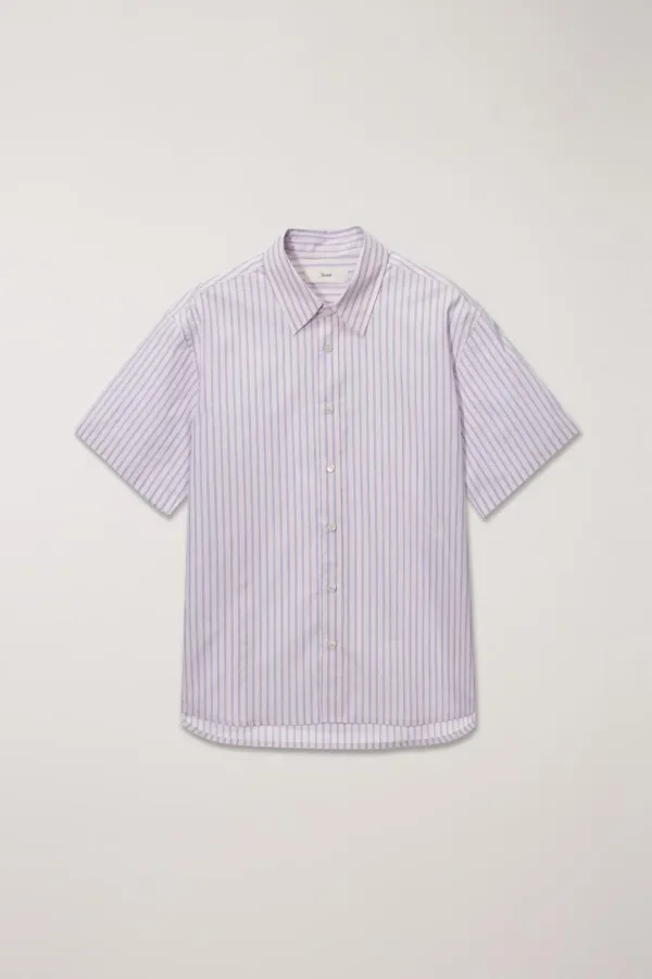 UNISEX OVERSIZED SHIRT SOFT PINK STRIPE