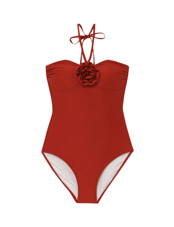 BLOOMING SWIM_RED