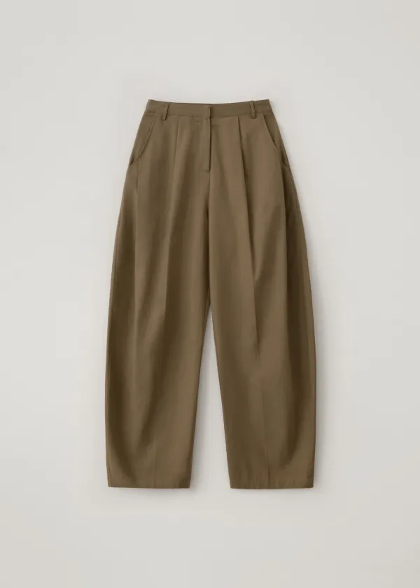[2nd-reorder] Dune curve cotton pants (smoked beige)