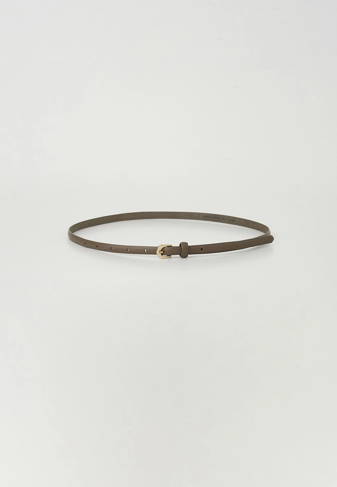 노티아 10MM CLASSIC ITALIAN LEATHER BELT - TOPE BROWN/GOLD 상품 이미지 1