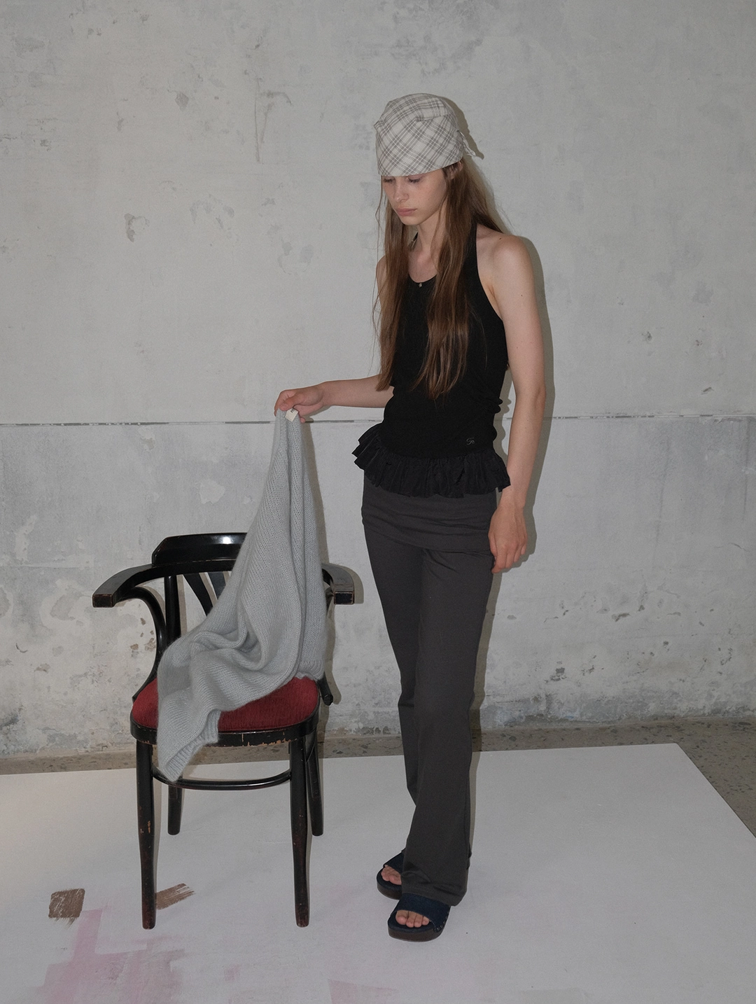 포에토 Contour legging pants - charcoal 상품 이미지 2