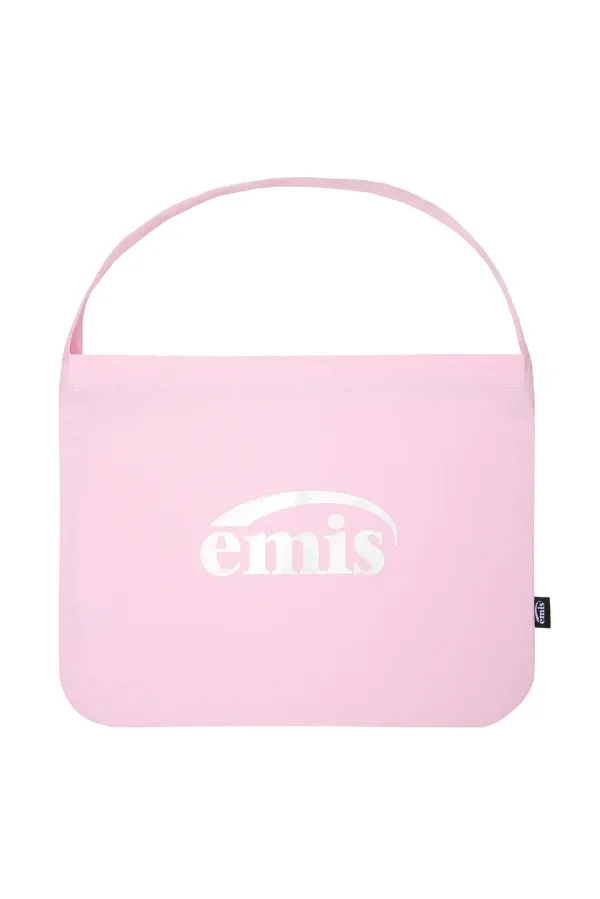 SILVER LOGO ECO BAG-PINK