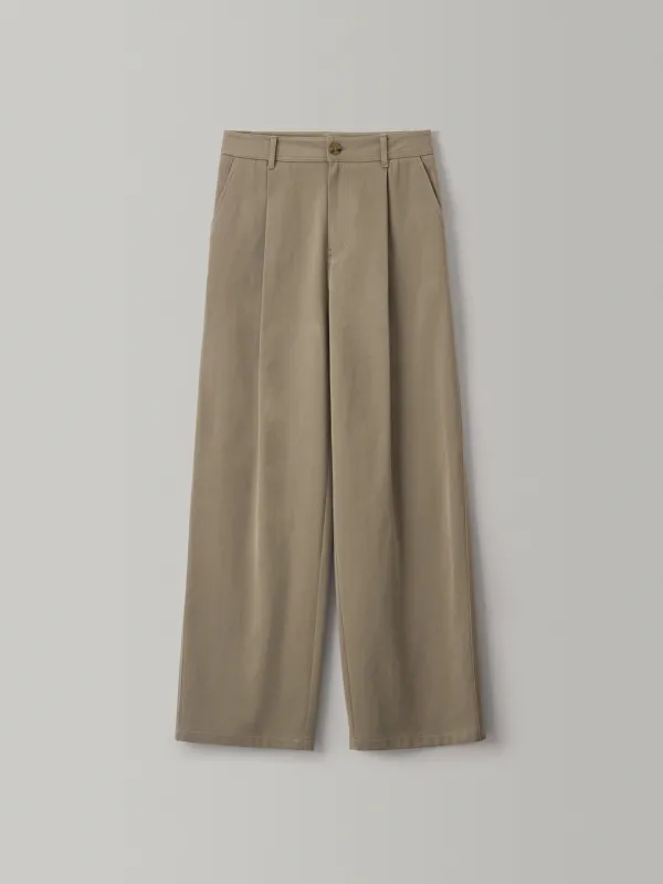 코튼 더블 포켓 팬츠_olive beige