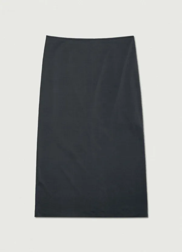 Easy Jersey Long Skirt [charcoal]