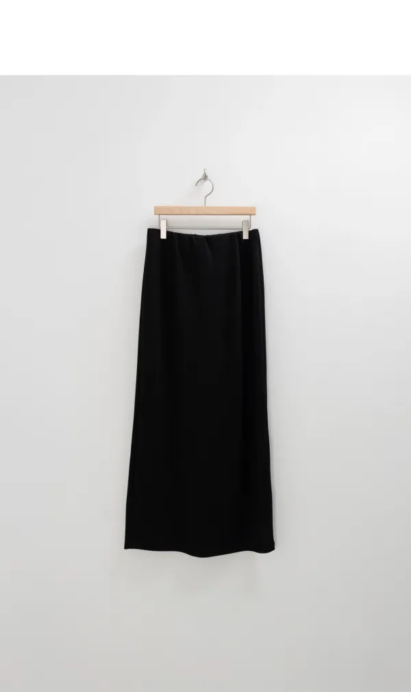 Jersey long skirt (black)