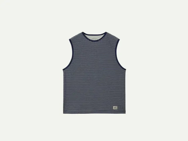 Via Irie stripe sleeveless (Navy stripe)