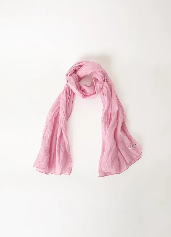 Sheer Cotton Scarf - BubbleGum Pink