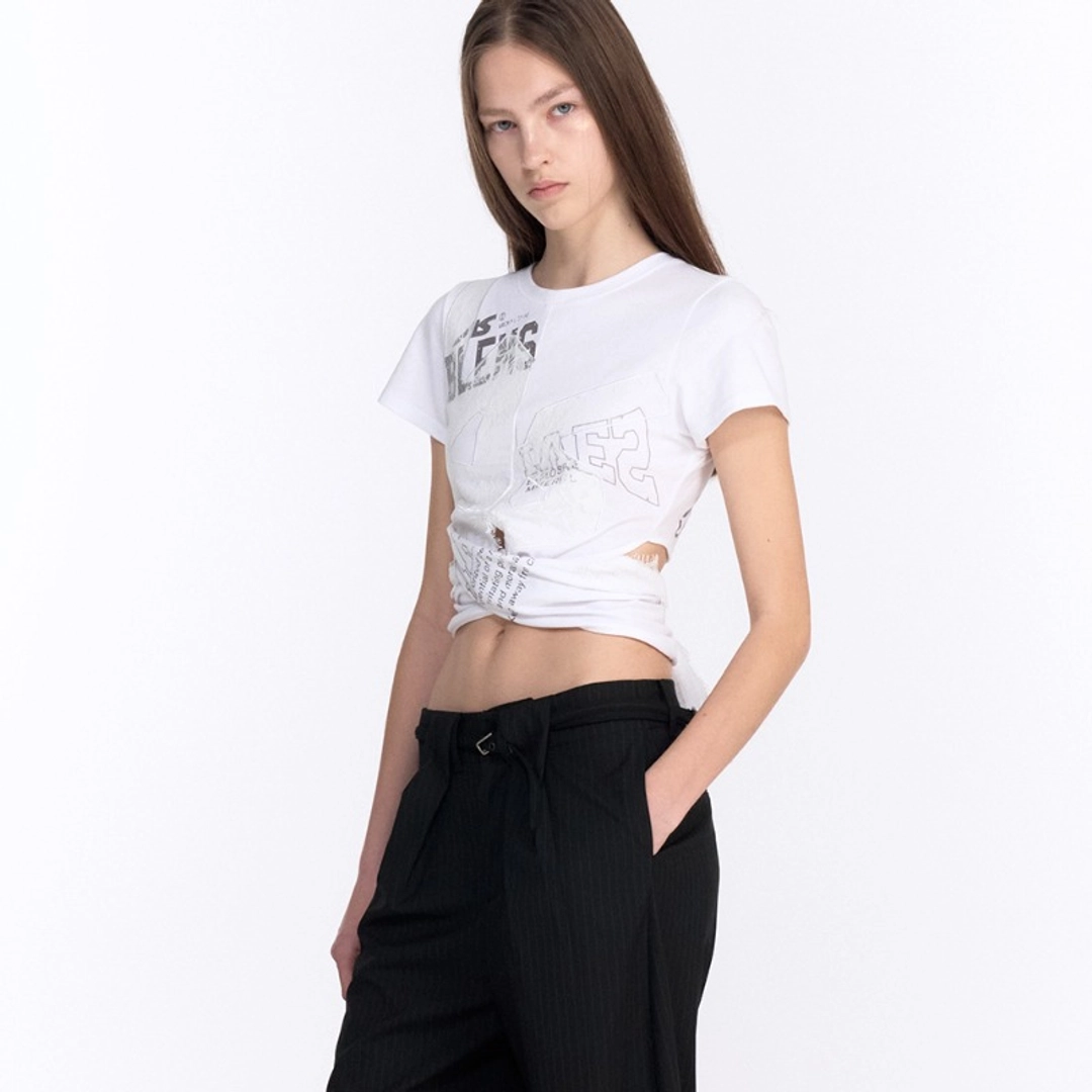 2000아카이브 JADE LACE TEE (WHITE) 상품 이미지 1