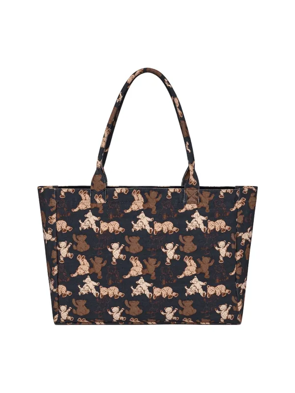 TEDDY CLUB TOTE BAG (BLACK)