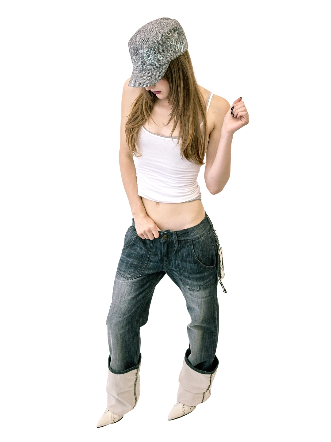 스컬프터 LA Girl Cap Plaid Gray 상품 이미지 3