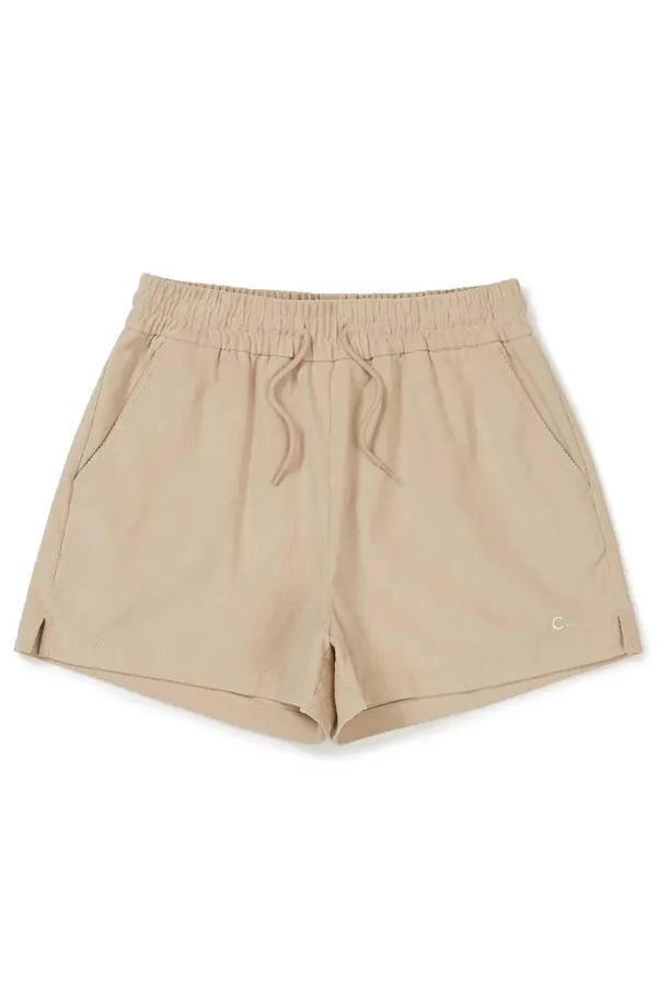 [24FW clove] Corduroy Banding Shorts (Beige)