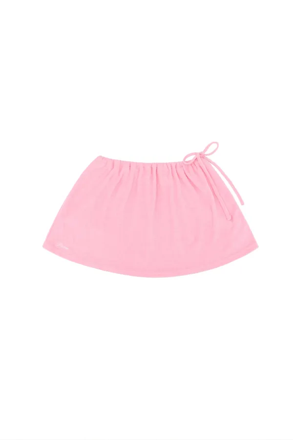 Terry Cover Up Skirt (bubble pink)