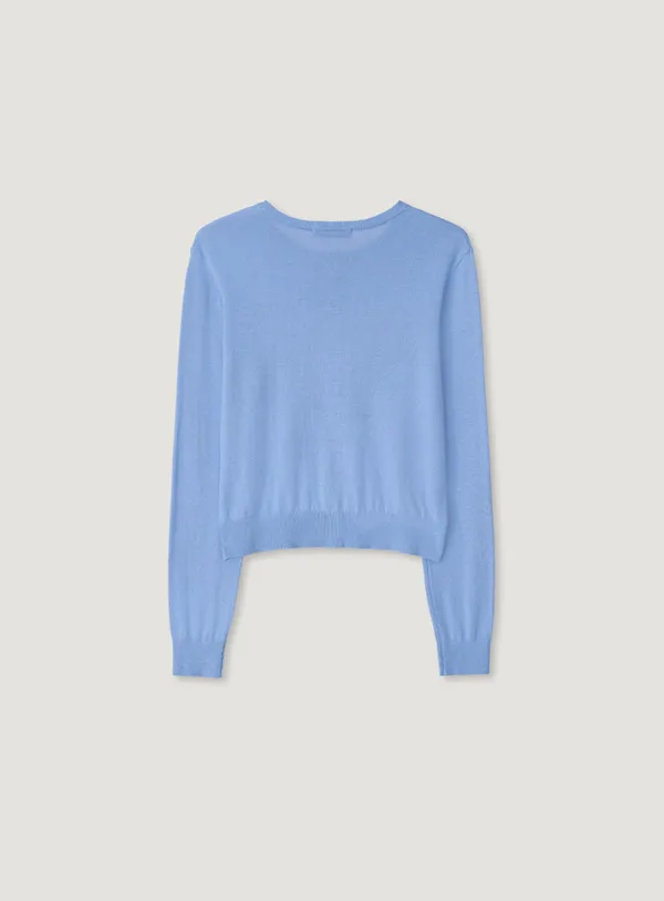 MOLLI ROUND CARDIGAN_BLUE