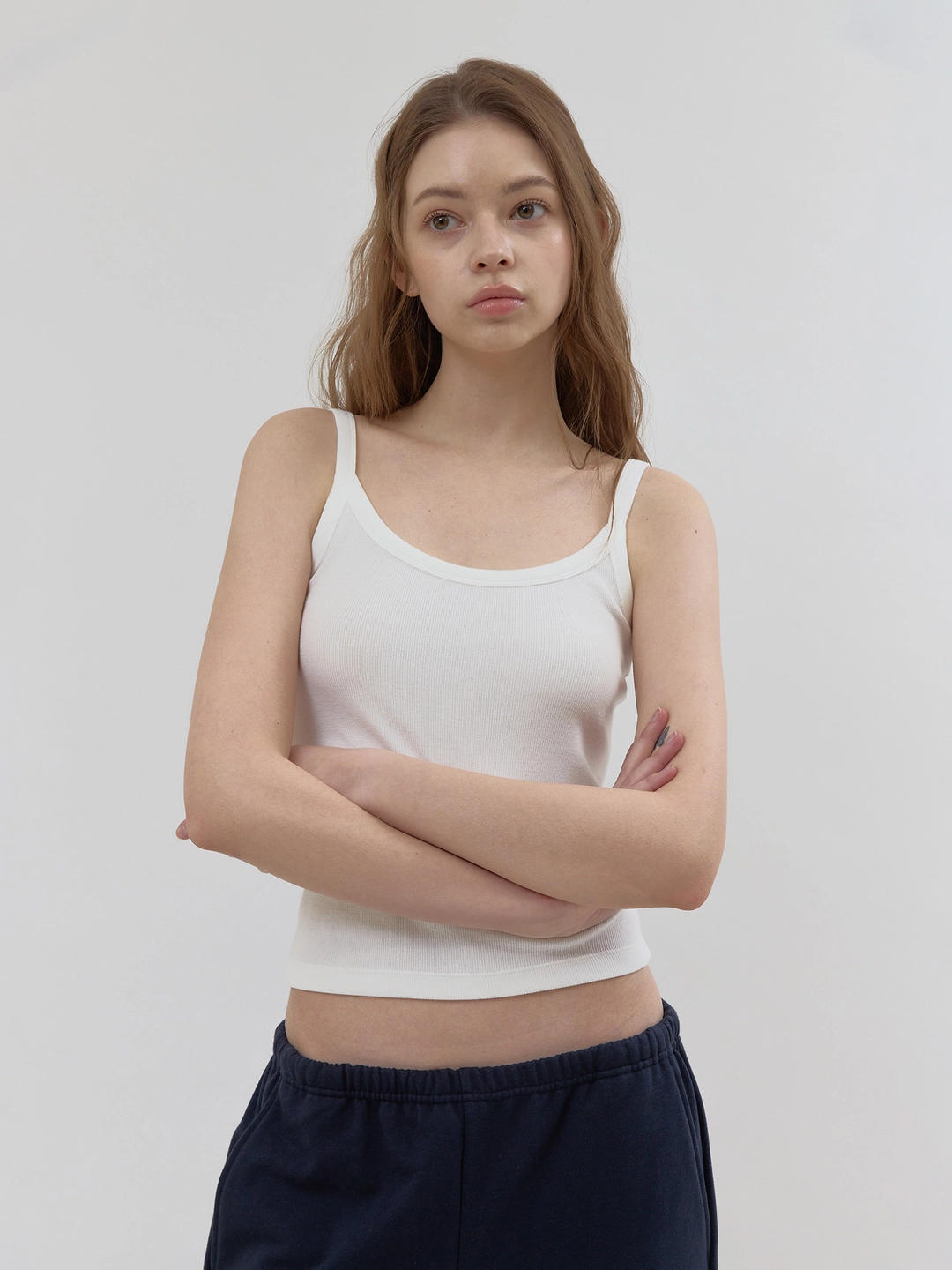 헤더먼트 mochi rib cami (cream) 상품 이미지 1