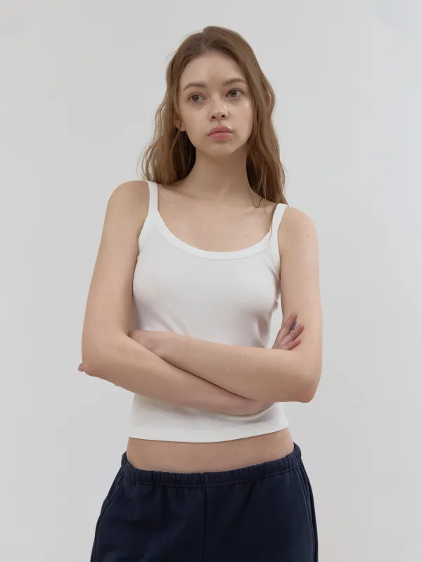 mochi rib cami (cream)