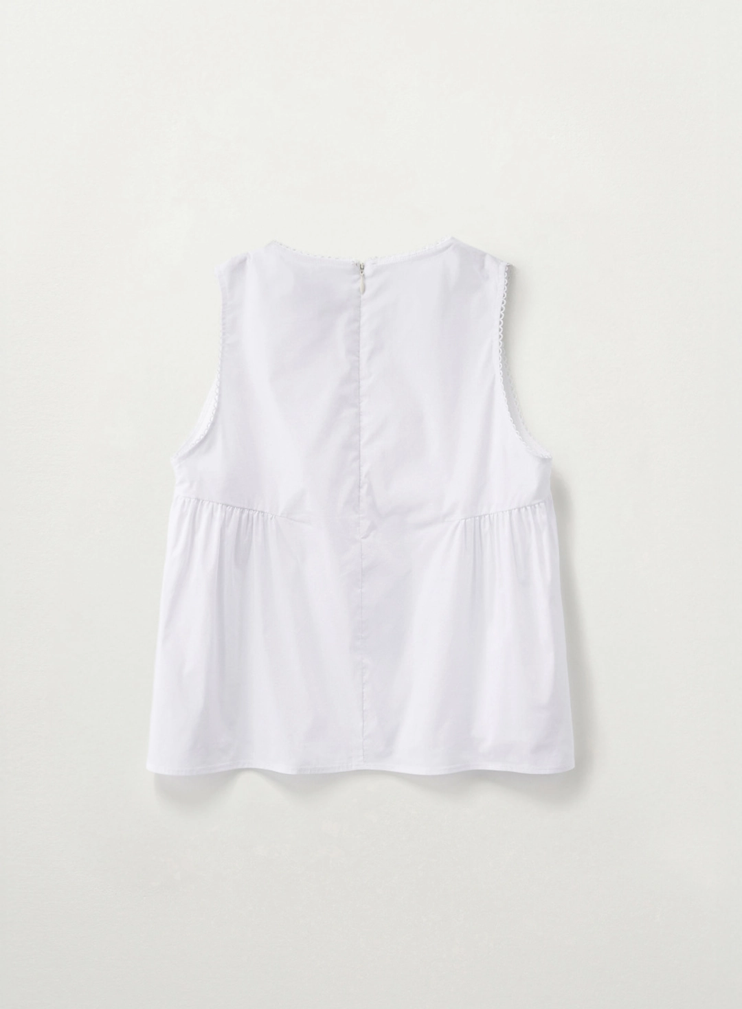 세터 (W) Flare Sleeveless Blouse - White 상품 이미지 2