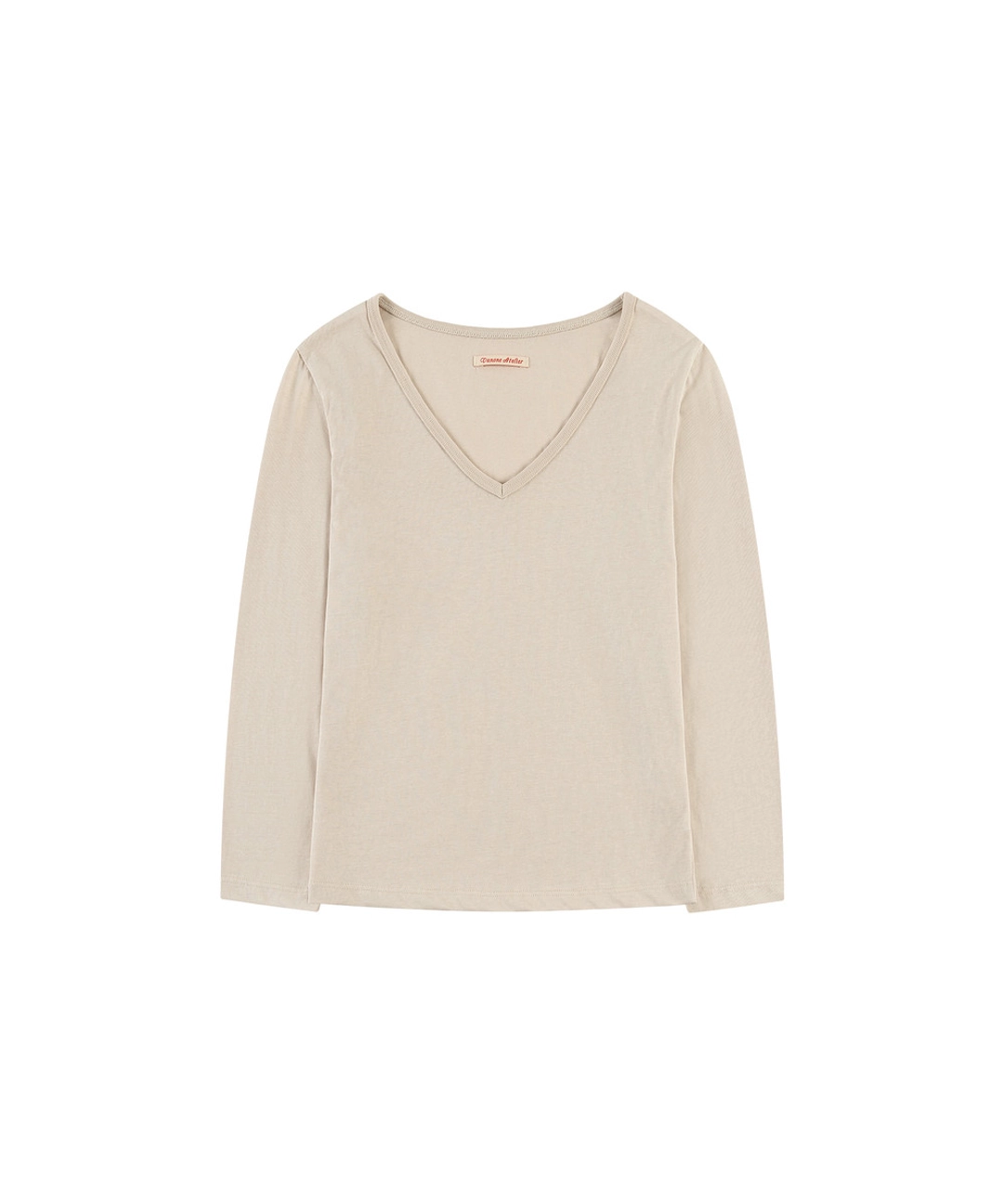 반원 아뜰리에 A3596 브이넥 쓰리 쿼터 슬리브_Light beige 상품 이미지 1