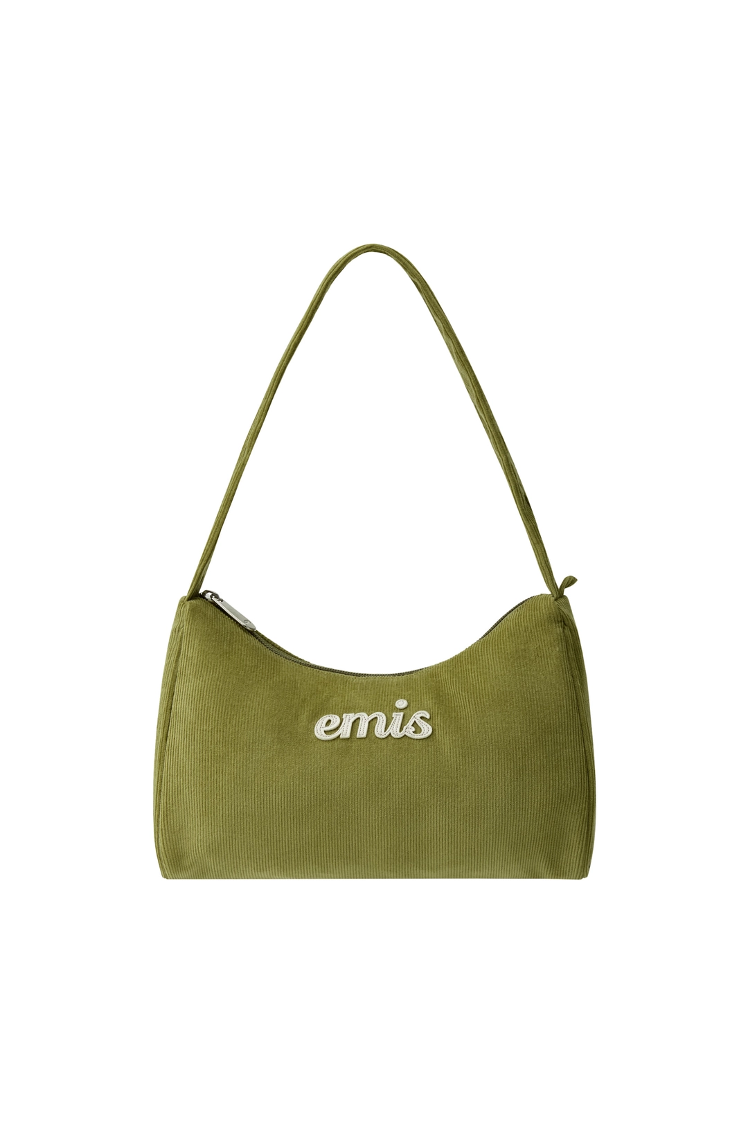 이미스 CORDUROY APPLIQUE HOBO BAG-OLIVE 상품 이미지 1