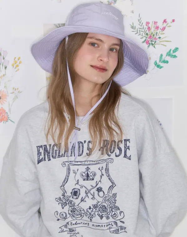 Nylon Strap Safari Bucket Hat - Lavender