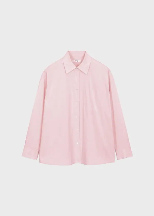 9th) a cotton over shirt (pink)